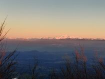 Point de vue sur le Mont-Blanc au col du Perthuis