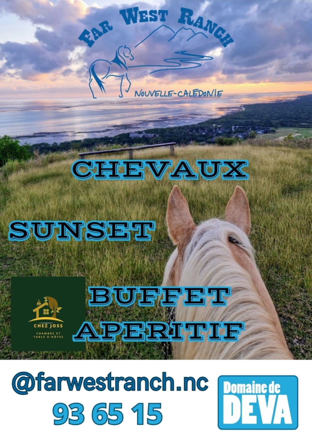 Apéritif Sunset en compagnie des chevaux - Far West Ranch_Bourail