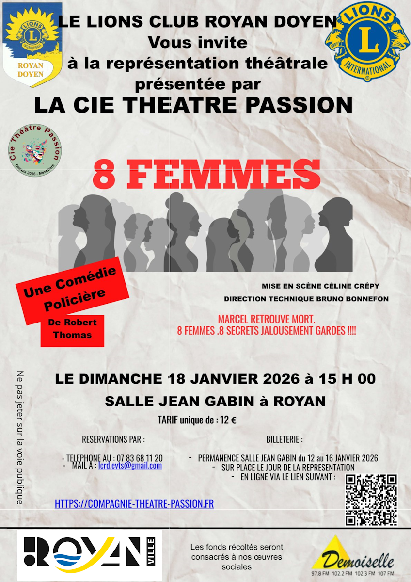 Théâtre - 8 femmes