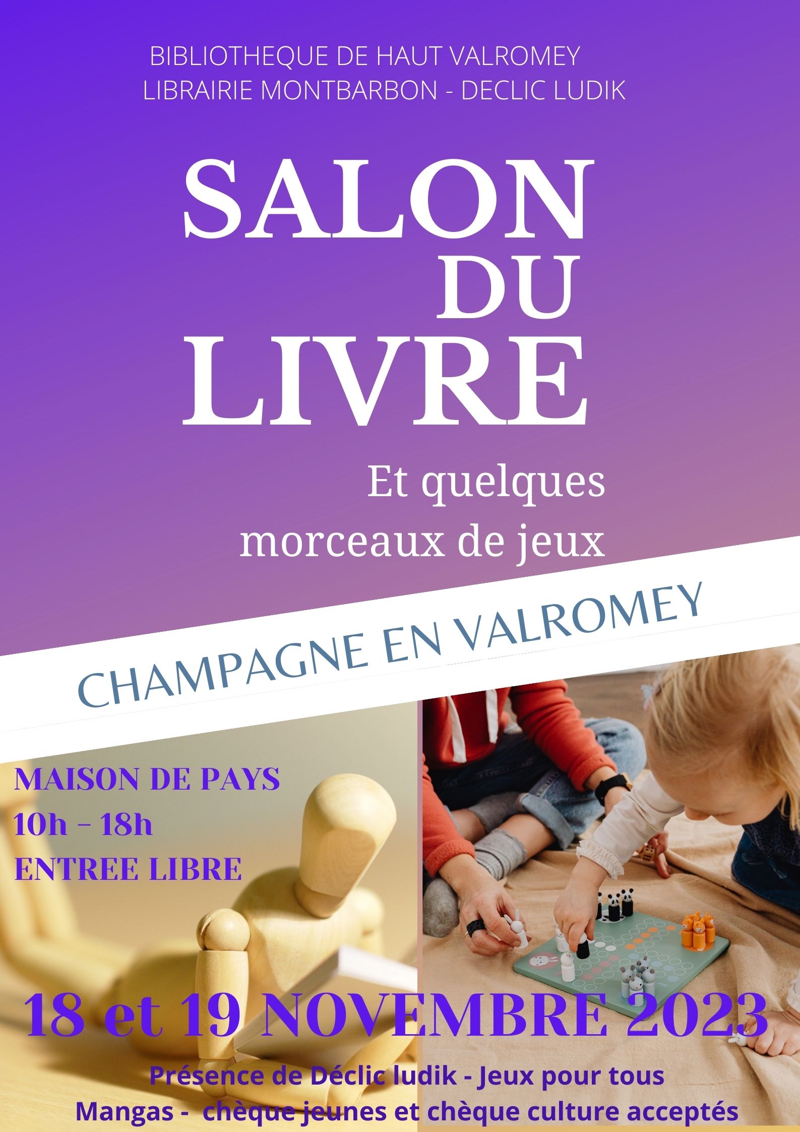 Salon du Livre  Champagne en Valromey