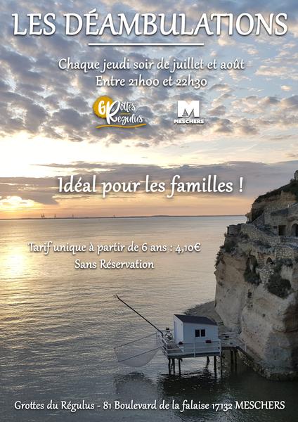 Les déambulations non guidées aux Grottes du Régulus