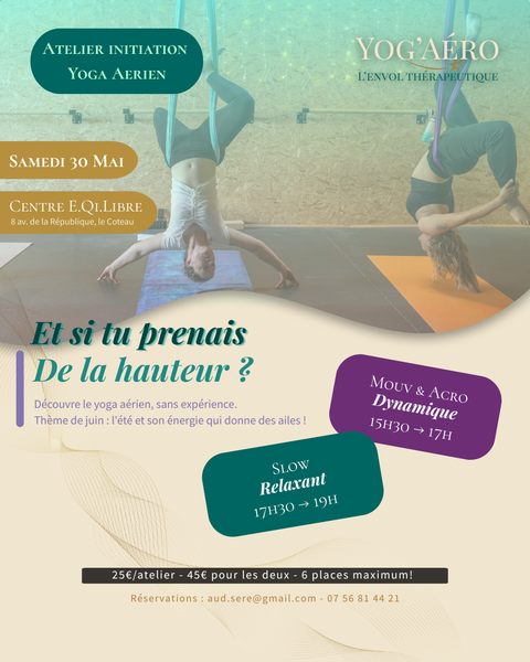 Atelier Initiation Yoga Aérien