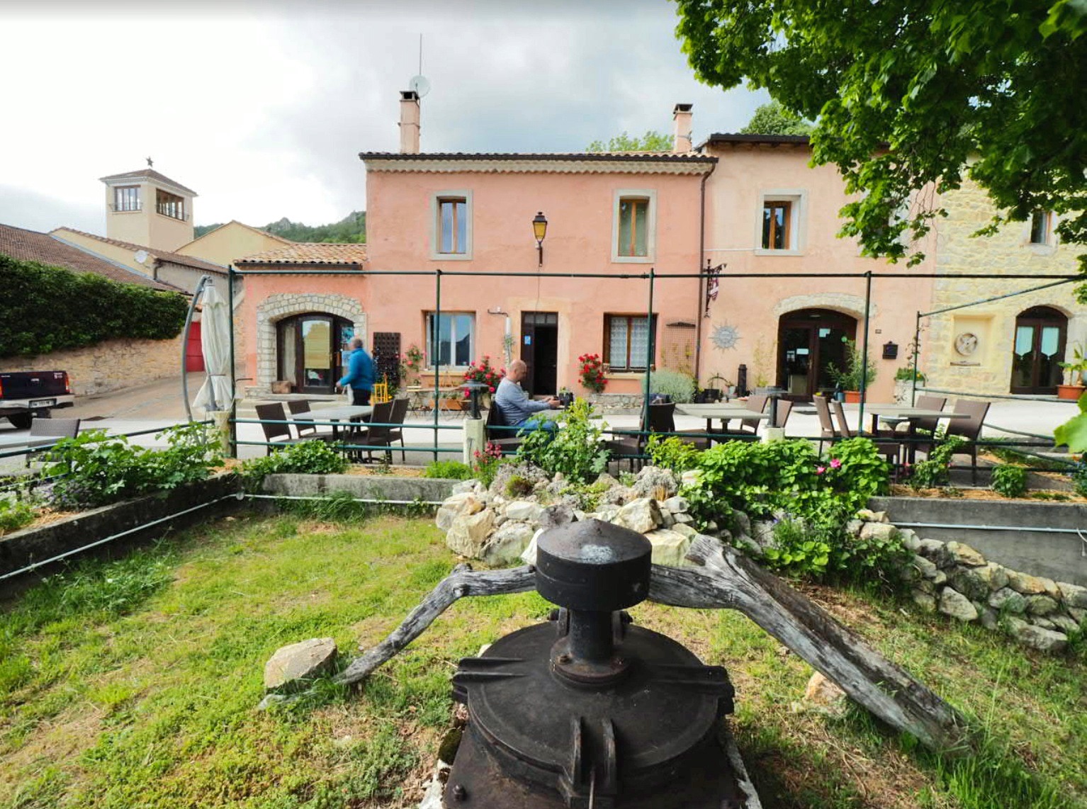 auberge vue de la terrasse