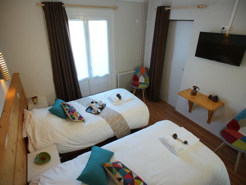 chambre à 2 lits individuels