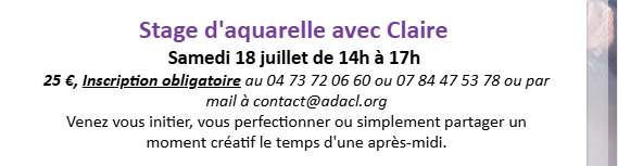 Aquarelle – stage