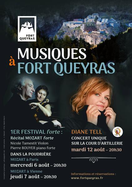 Musiques au fort -Concert unique de Diane TELL_Château-Ville-Vieille