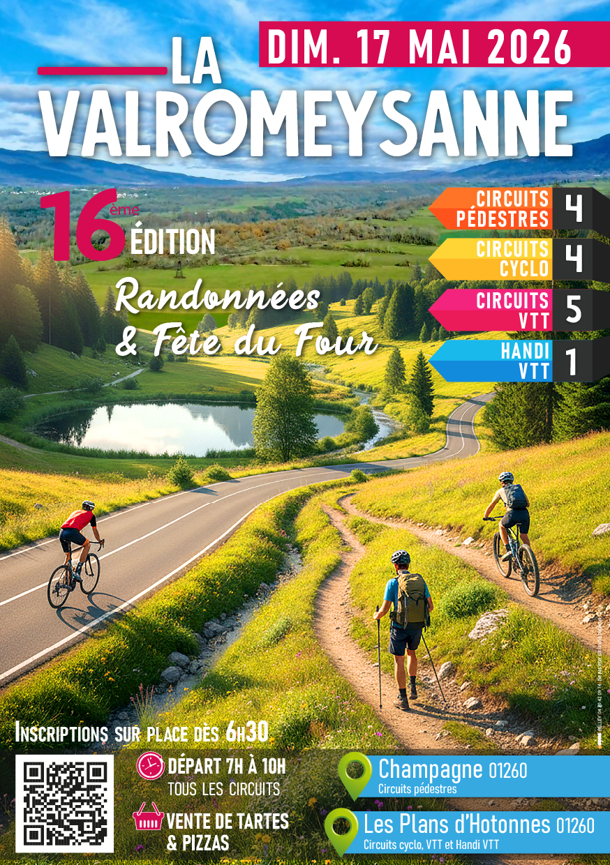16�me �dition de La Valromeysanne : randonn�es p�destres, cyclo, VTT et f�te du four