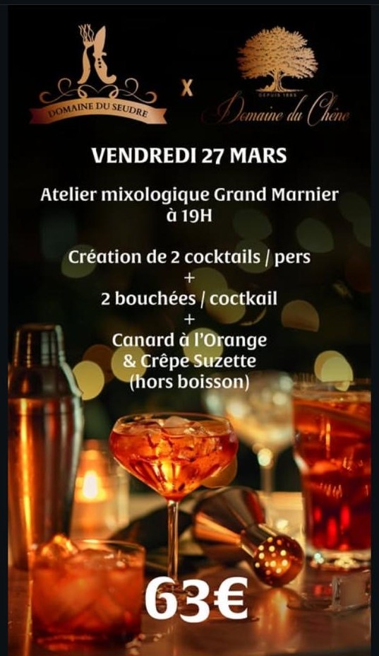 Atelier mixologie au Domaine du Seudre