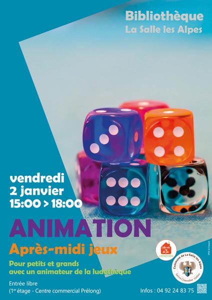Animation jeux de société_La Salle-les-Alpes - © @bibliothèque