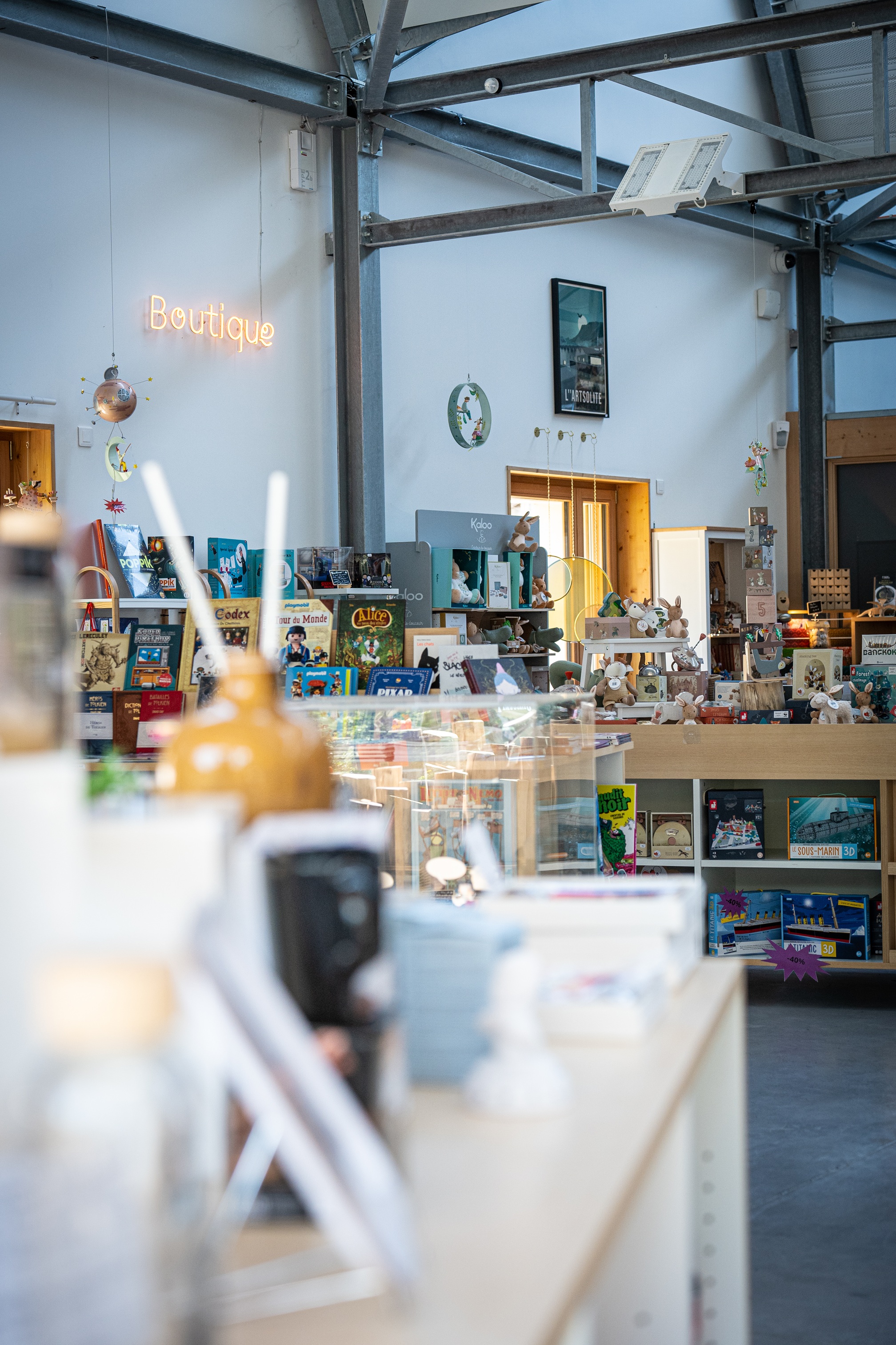 De nombreux articles en boutique