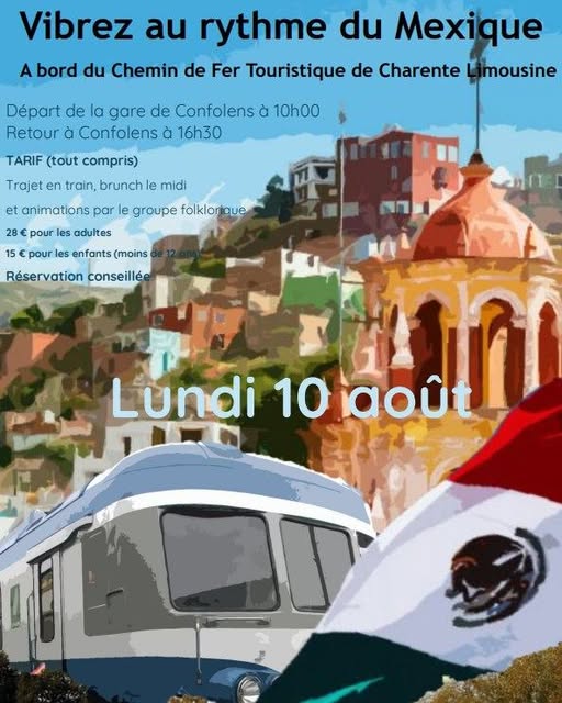 Train touristique du festival au rythme du Mexique