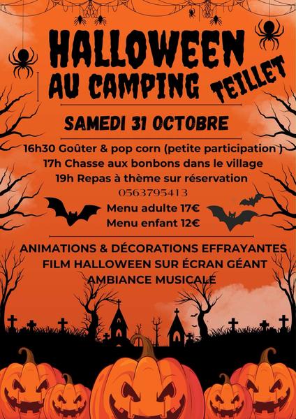Soirée Halloween au Camping Les Monts d’Albi