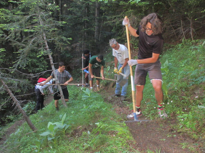 Réfection du sentier du pré du Coin