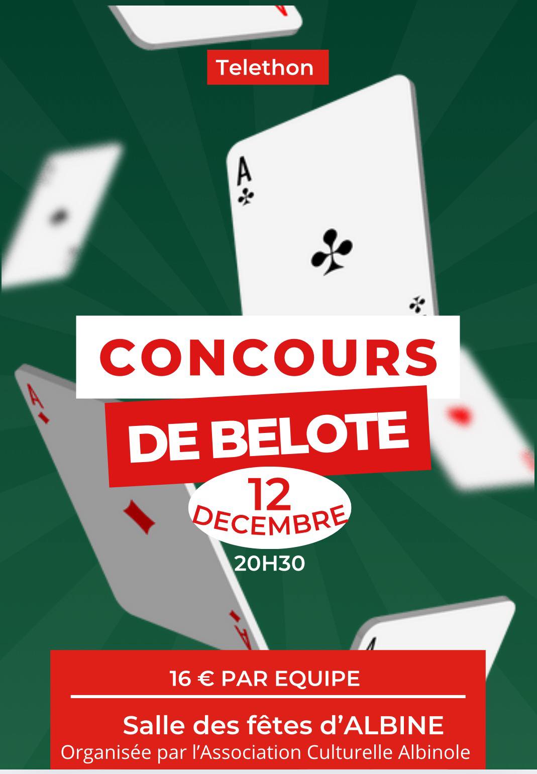 Concours de belote pour le Téléthon_Albine