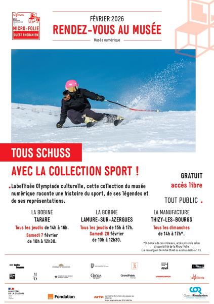 La Micro-Folie, rendez-vous au Musée - TOUS SCHUSS AVEC LA COLLECTION SPORT !