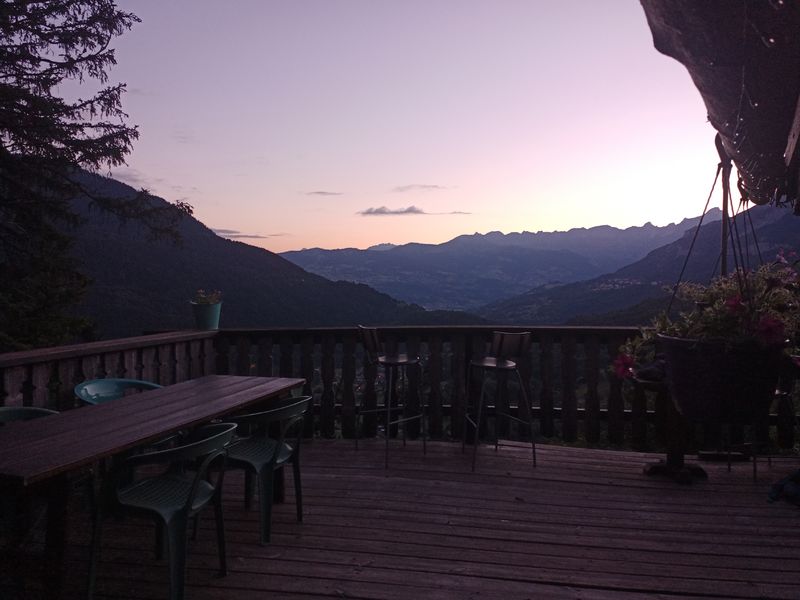 Le soir au Chalet tête de la Fontaine