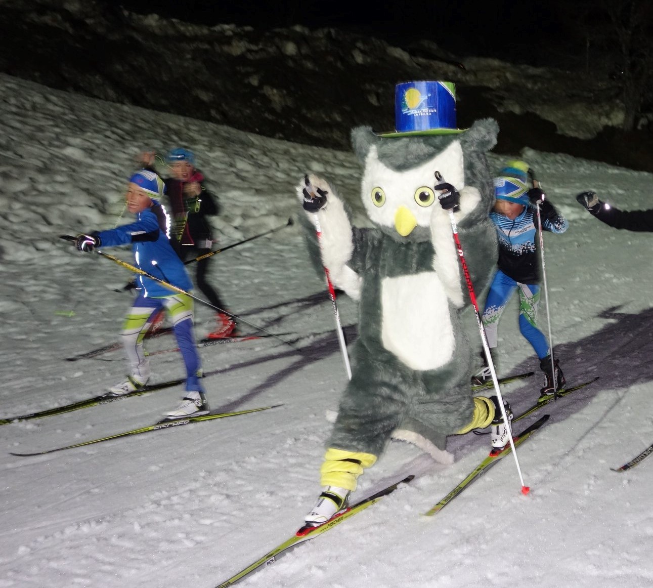 Piste du Hibou - Nocturne de ski de fond - La Féclaz