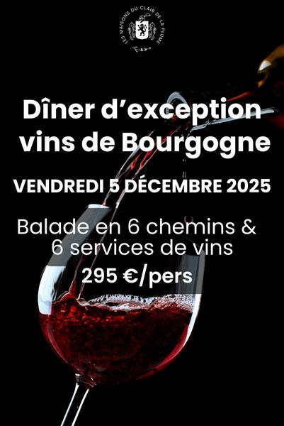 Dîner gastronomique accord mets & vins de Bourgogne - Grignan