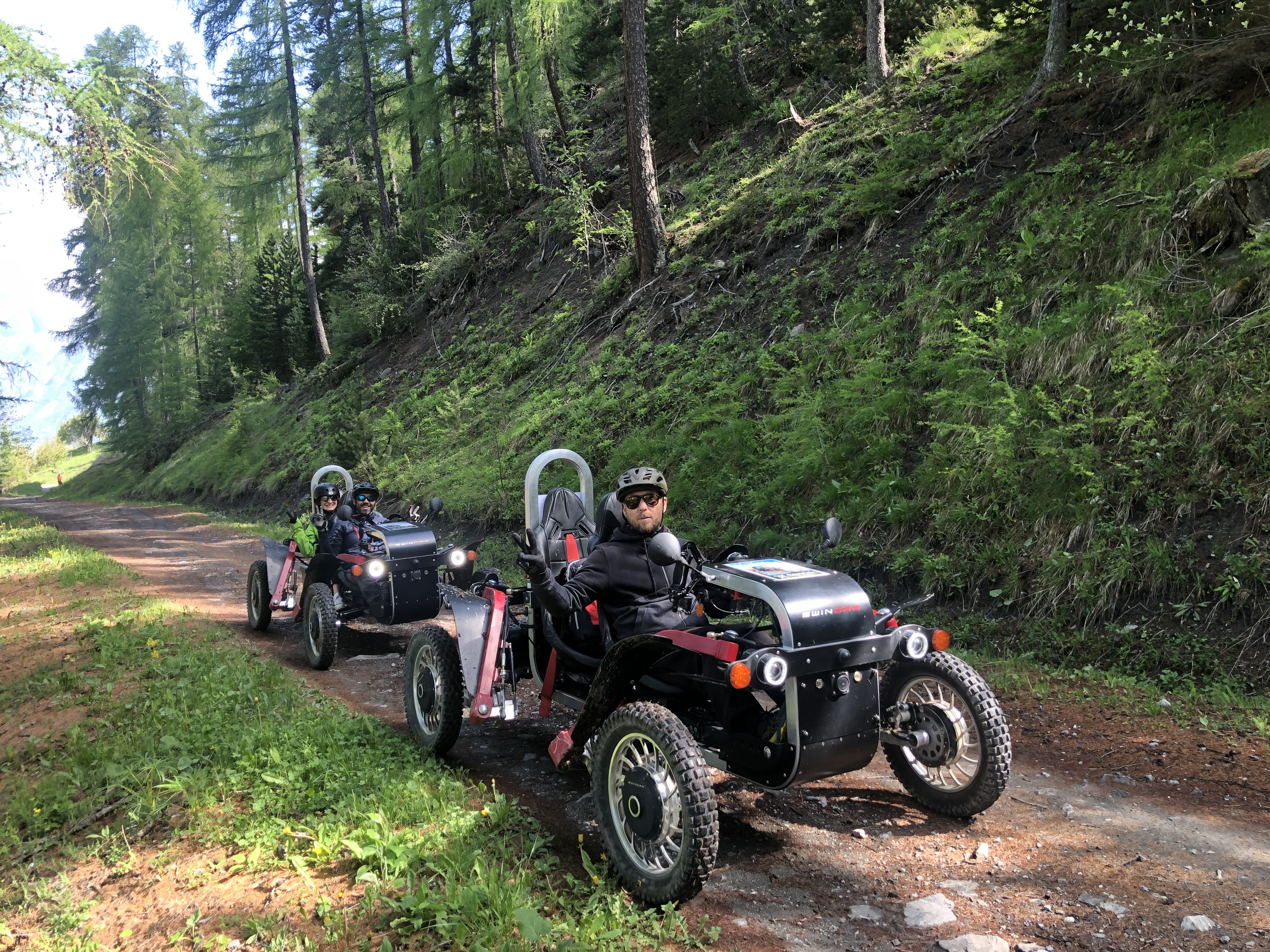 Route forestière aux Orres - Jo Arnaud Sports Swincar CRÉVOUX