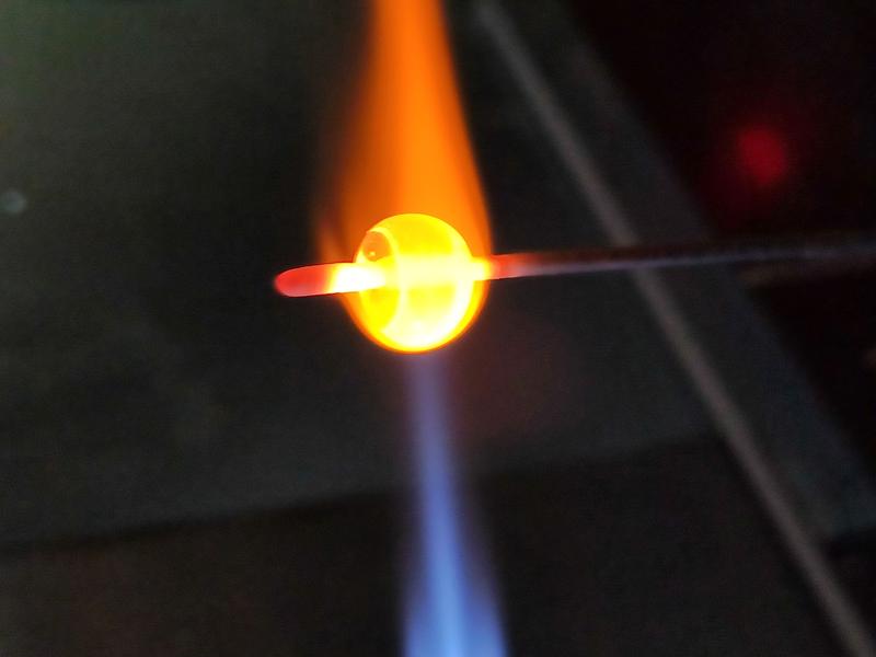 Perle filée au chalumeau