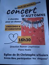 Affiche concert d'automne 2026