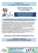 Conférence LE SENS CACHE DES MAUX Le 7 nov 2024