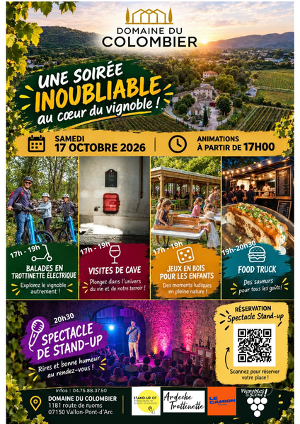 Soirée Vendanges dAutomne au domaine du Colombier_Vallon-Pont-dArc