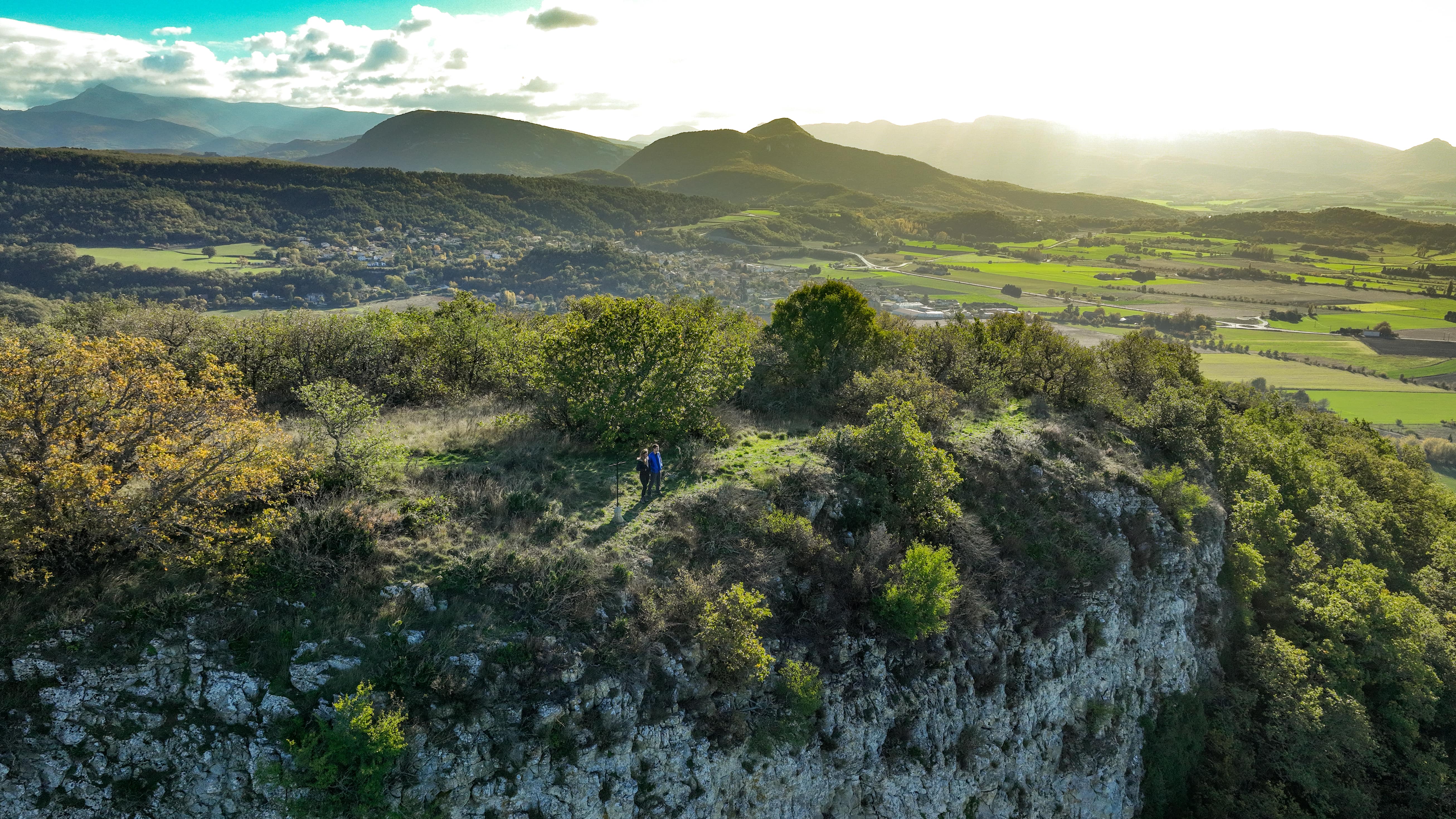 Vue aérienne du belvédère