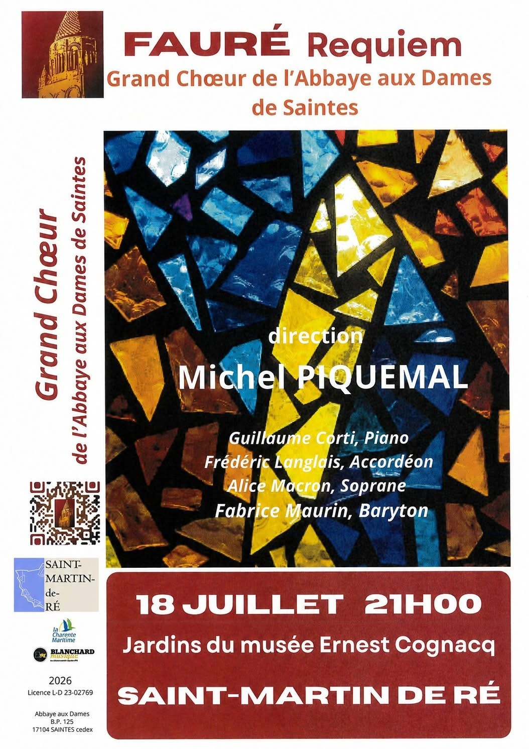 Requiem de Gabriel Fauré par le Grand Chœur de l'Abbaye aux Dames de Saintes