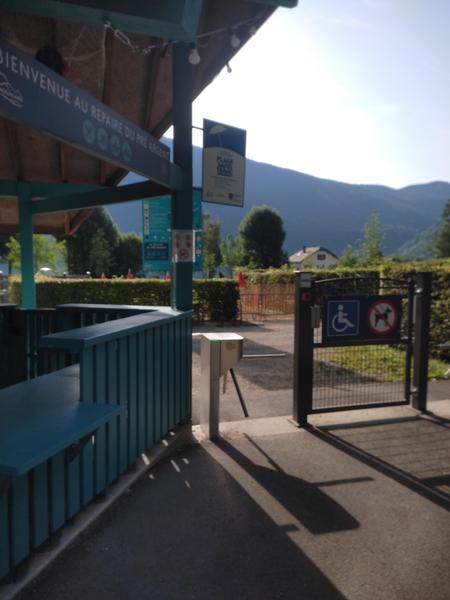 Plage Le Repaire du Pré Argent - Entrée et portail PMR