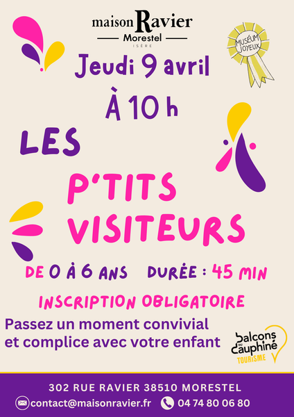 Instants famille à la Maison Ravier : les p'tits visiteurs_Morestel