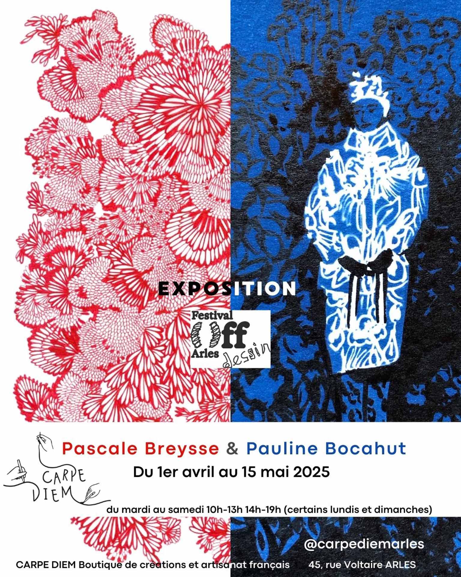 Exposition de dessins Pascale Breysse et Pauline Bocahut