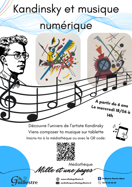 - © médiathèque guillestre Atelier numérique 'Kandinsky et musique numérique'_Guillestre - © médiathèque guillestre