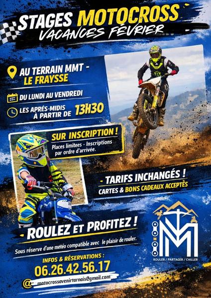 Stages de motocross - MMT Le Fraysse