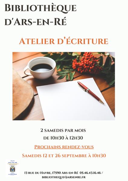 Ateliers d'écriture avec Marie-Marthe Bourget