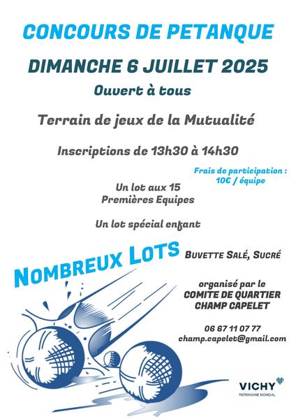 Concours de pétanque