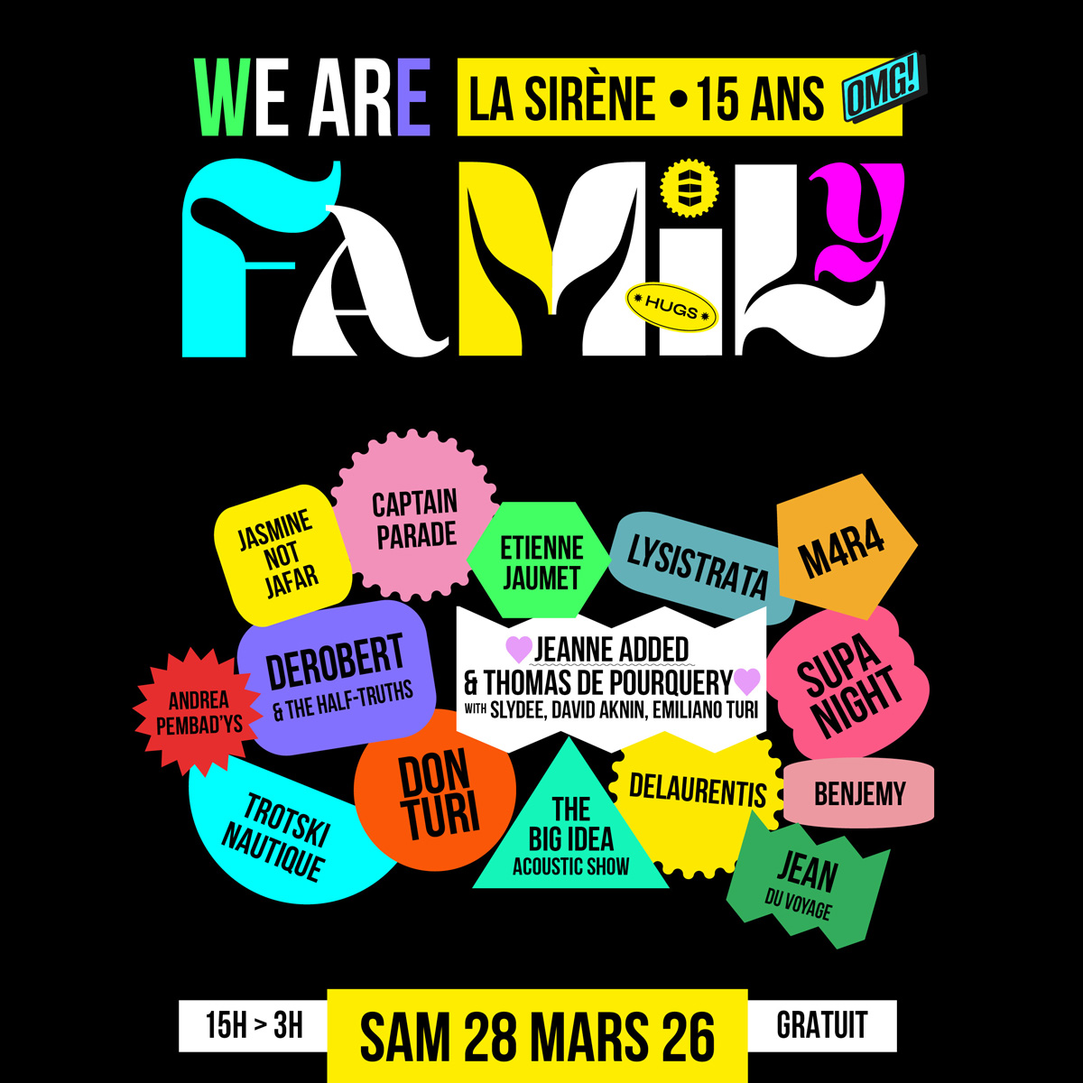 Concert - We Are Family : 15ème Anniversaire de La Sirène