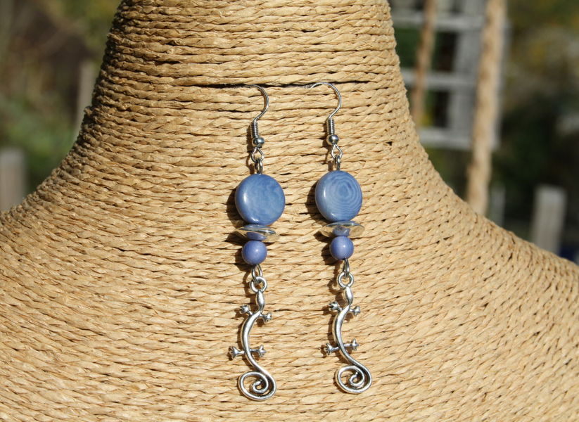 Boucles d'oreilles ivoire végétal