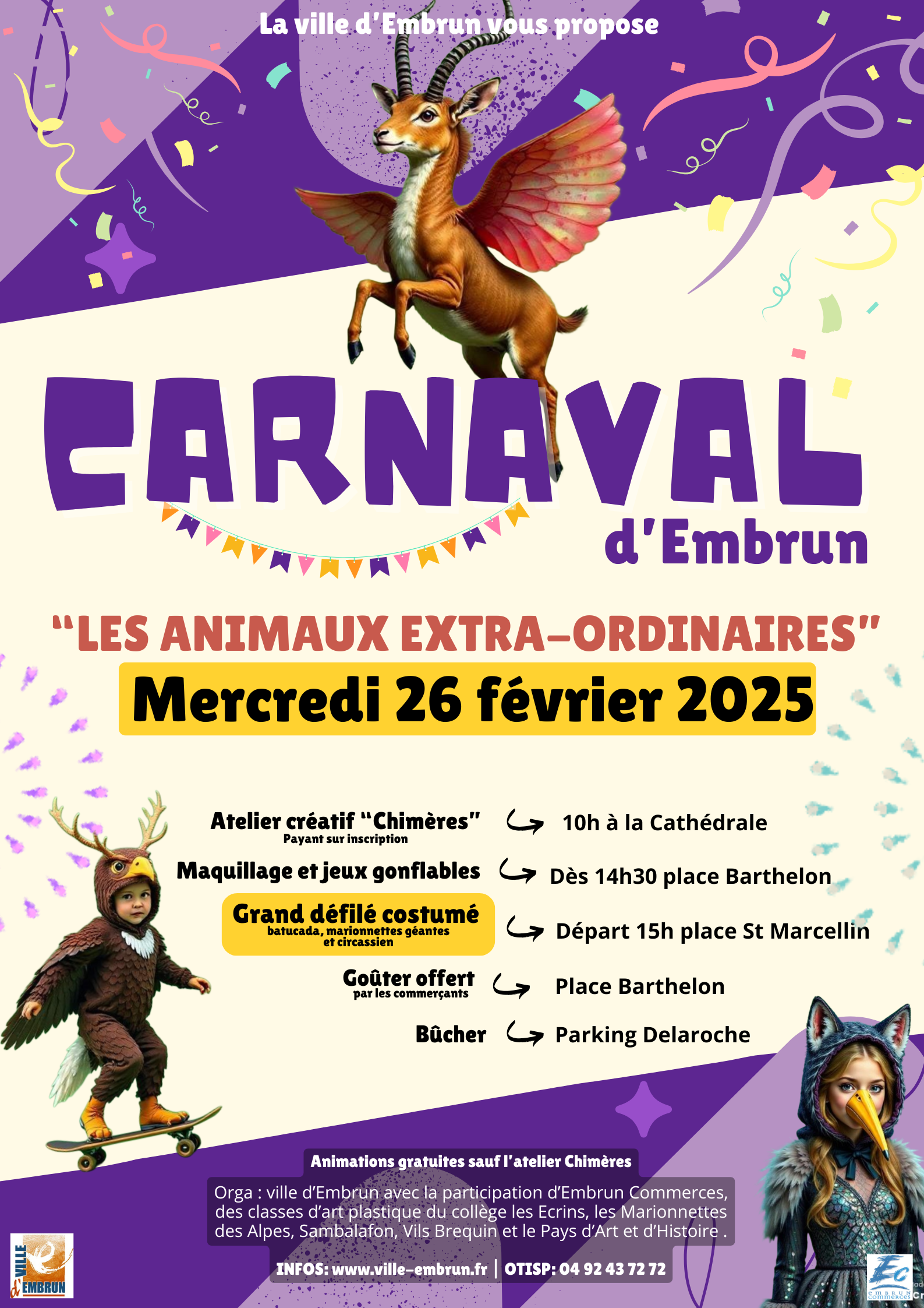 Carnaval d'Embrun "Les animaux EXTRA-ORDINAIRES"_Embrun