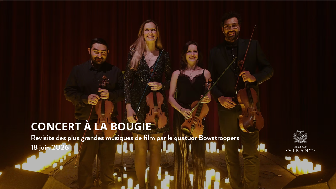 Concert à la bougie au Château Virant