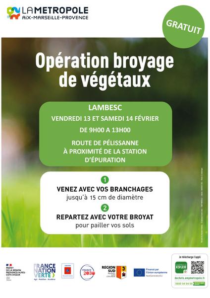 Opération broyage de végétaux