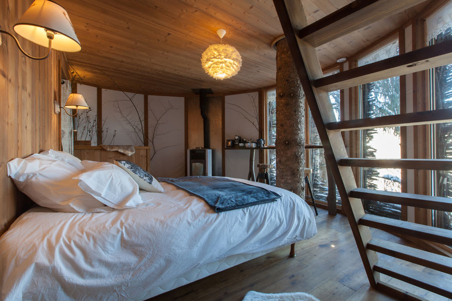 Cabane entre terre et ciel - Intérieur chambre