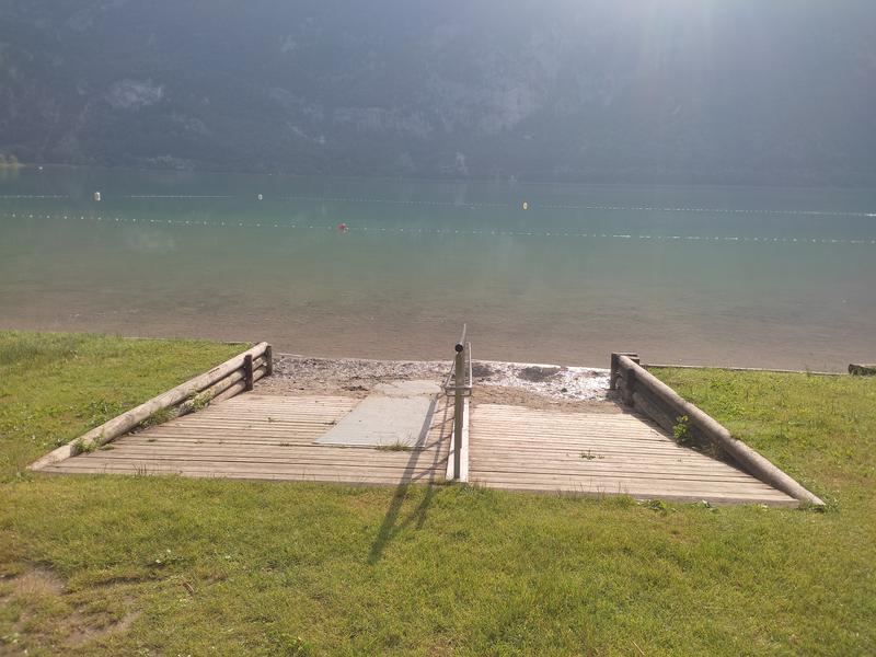 Plage Le Repaire du Pré Argent - Rampe pour accès PMR