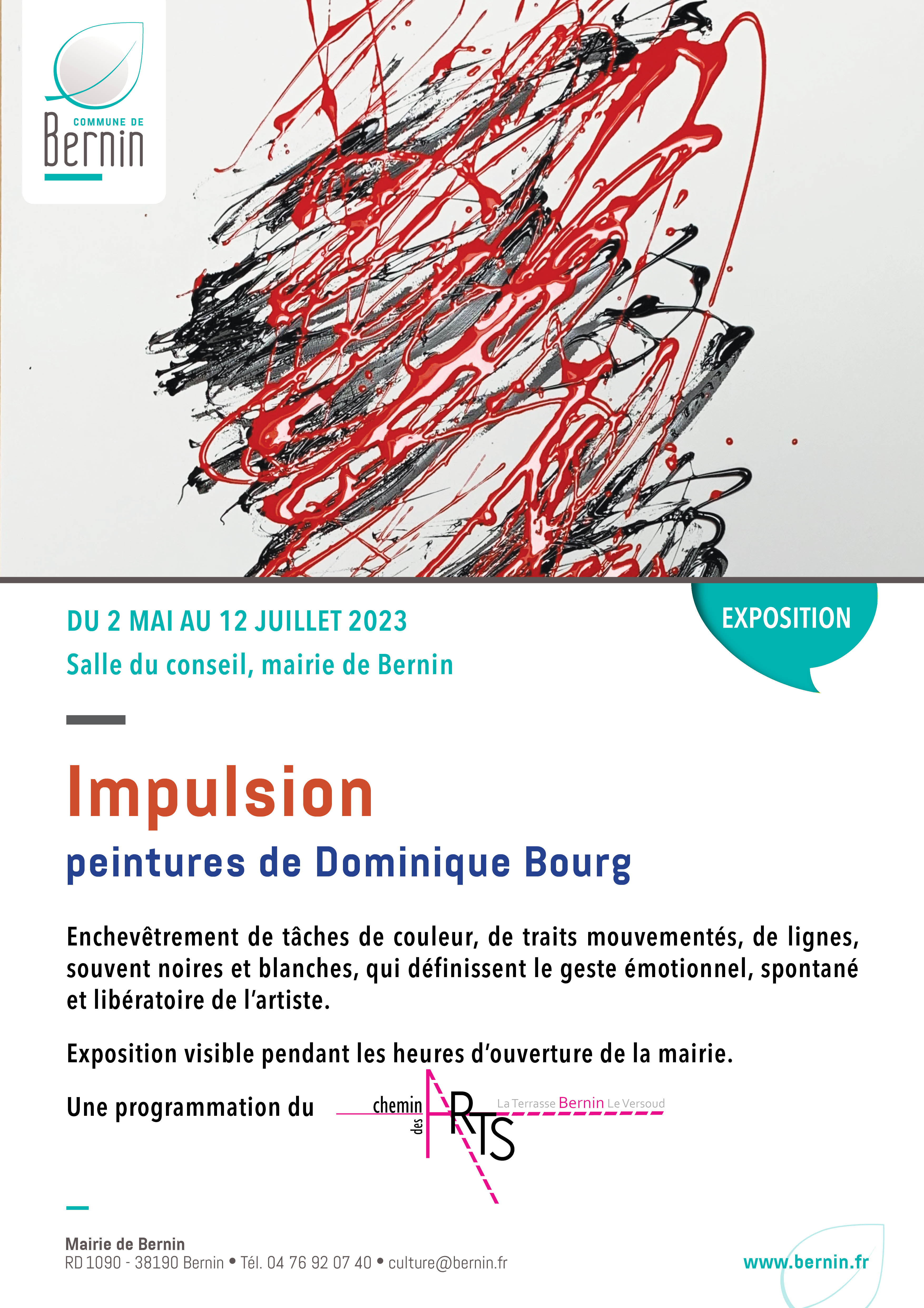 Exposition "Impulsion" peintures de Dominique Bourg