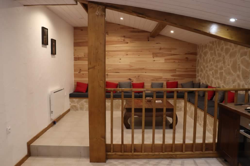 Le salon du Gîte L'esprit refuge à Font d'Urle