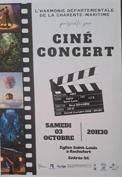 Ciné-concert de l'harmonie départementale de la Charente-Maritime