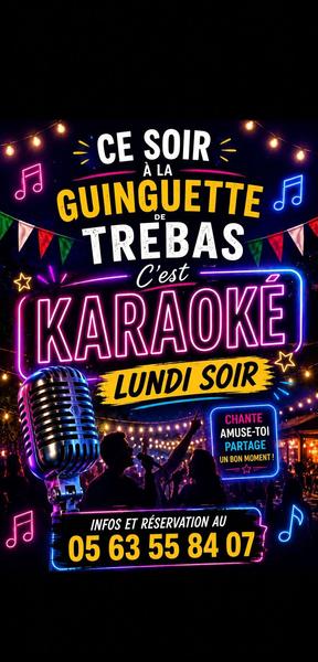 Karaoké à la Guinguette de Trébas