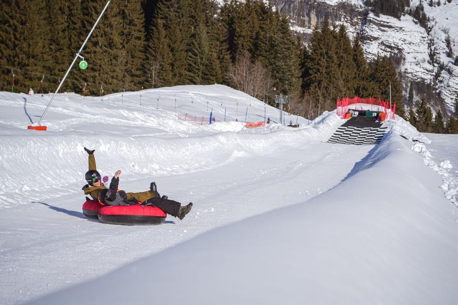 Piste de Snowtubing plateau du Rosay