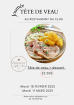 Menu Tête de veau