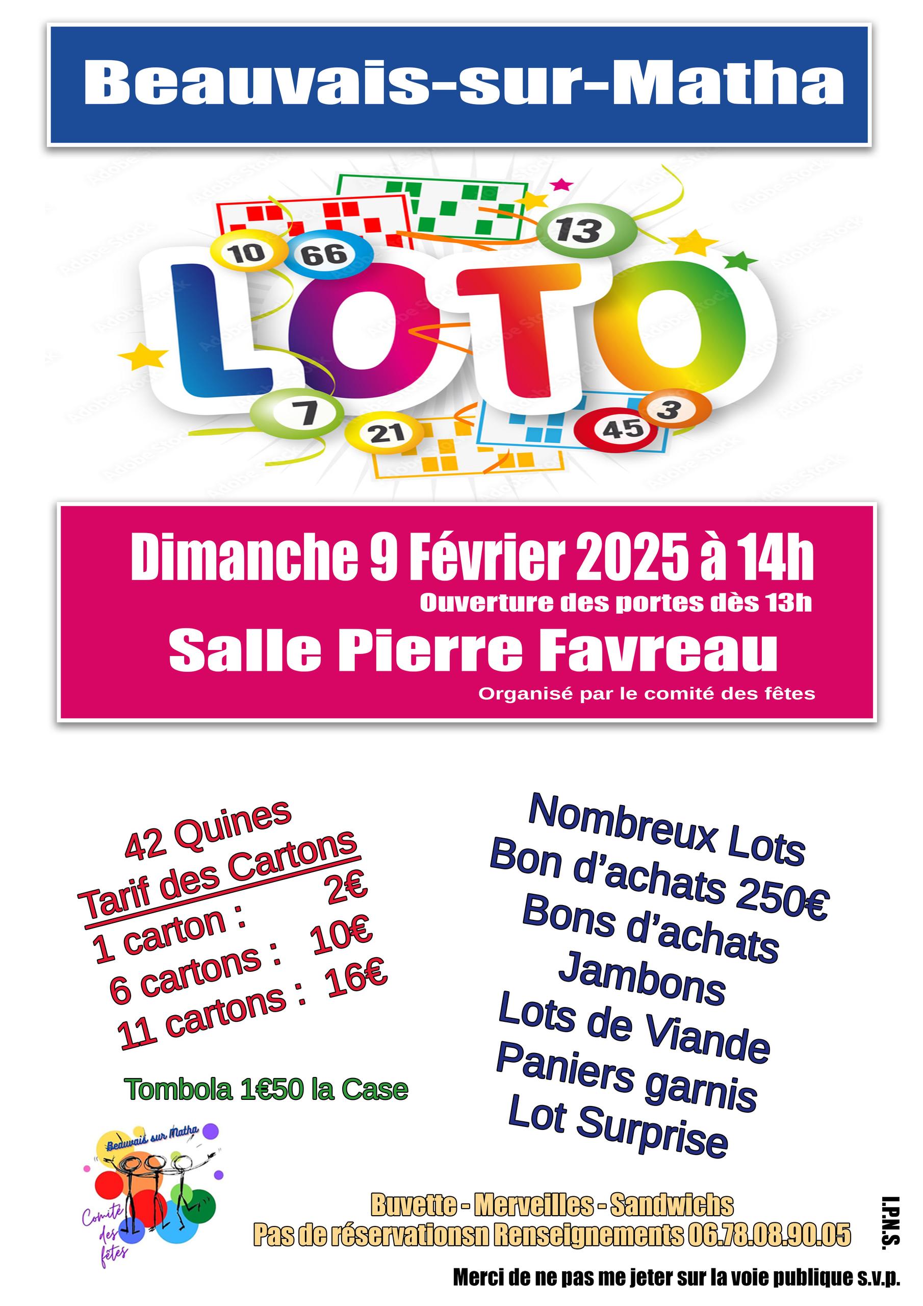 Loto du Comité des fêtes